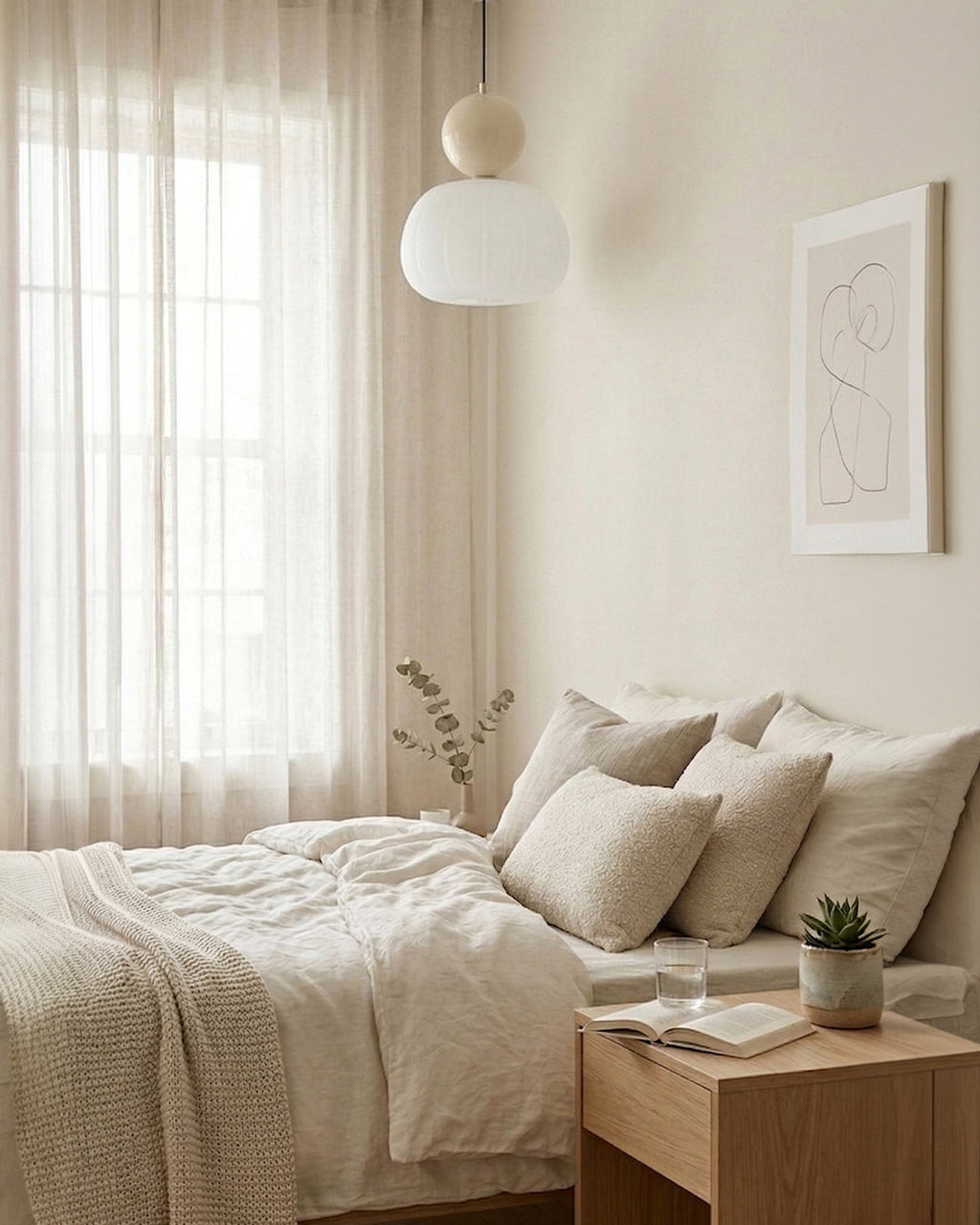 Geometric Pendant Lamp Bauhaus Design Metal Glass E27 | 1 or 3 Light Points Dimmable Ambient Lighting - Lamylie