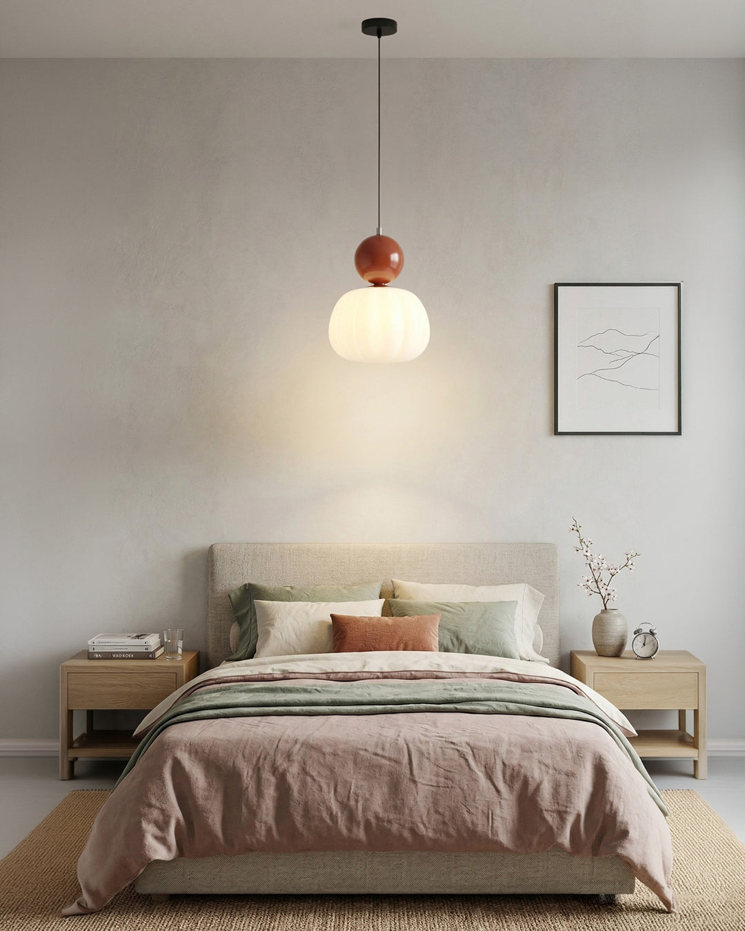 Geometric Pendant Lamp Bauhaus Design Metal Glass E27 | 1 or 3 Light Points Dimmable Ambient Lighting - Lamylie