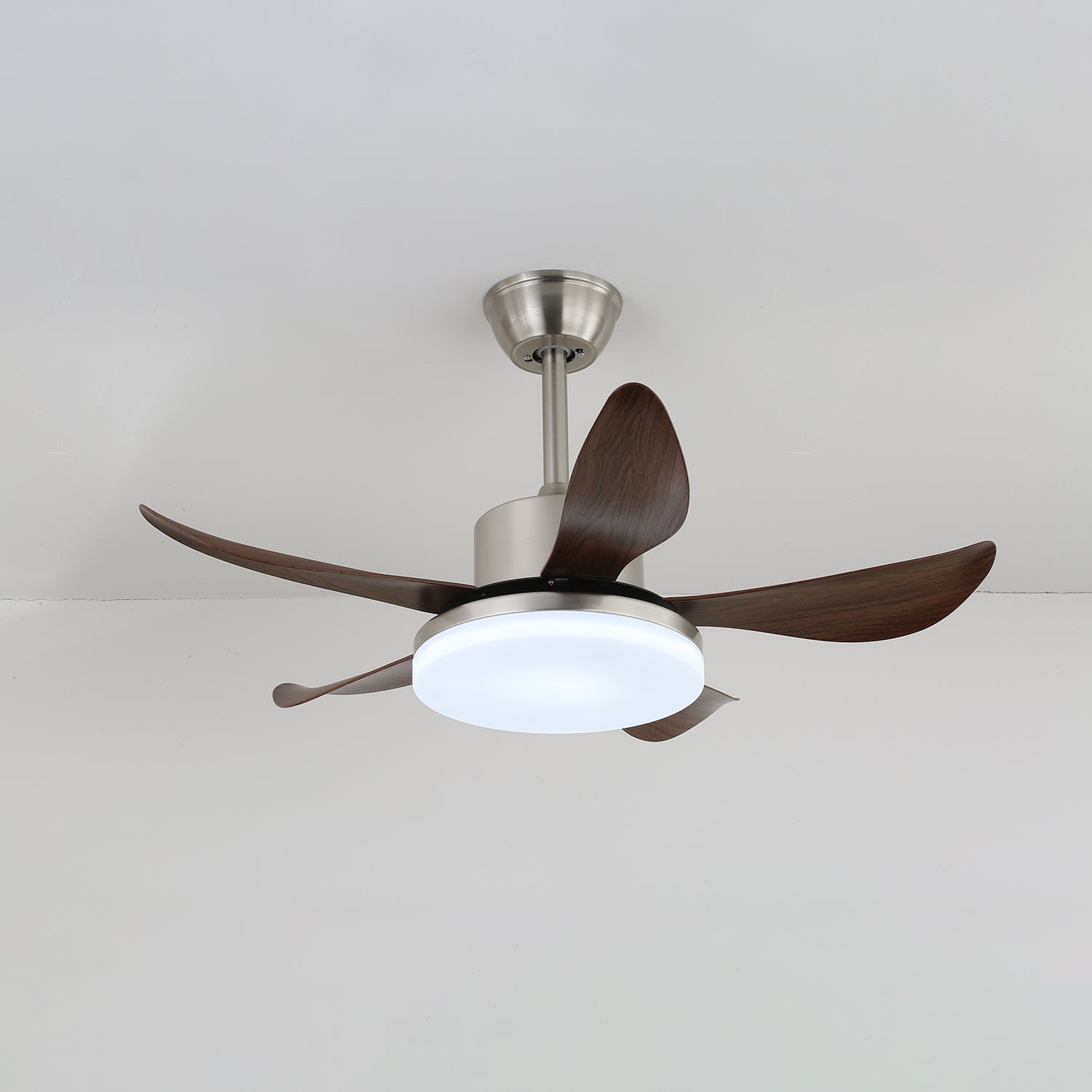 Ventilator de tavan modern din lemn Nerra cu iluminare | Ø91 cm - Lamylie