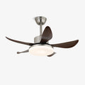 Ventilator de tavan modern din lemn Nerra cu iluminare | Ø91 cm - Lamylie