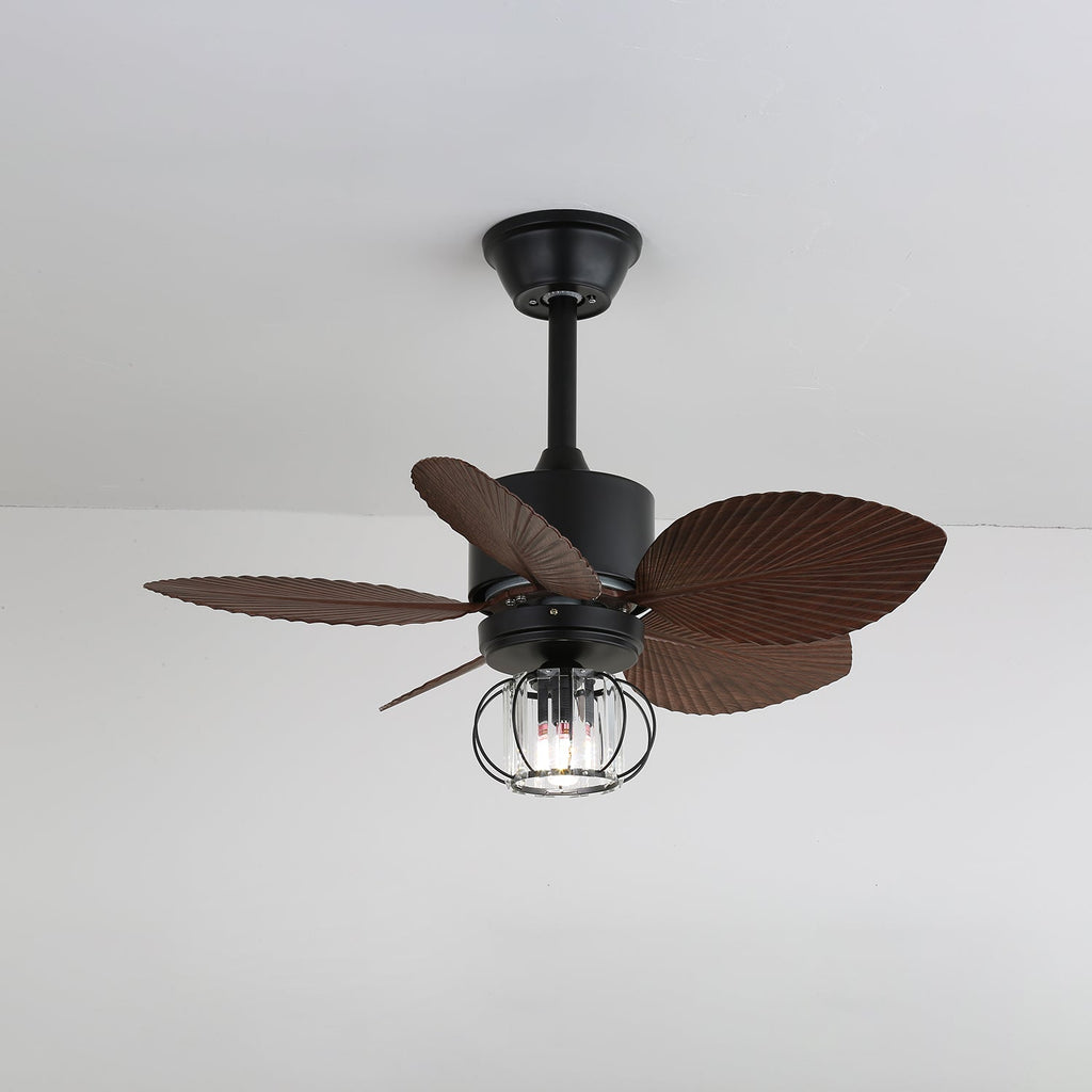 Industrial Ceiling Fan Caden with Lighting | 6 Speeds | Remote Control | Ø76 cm - Lamylie