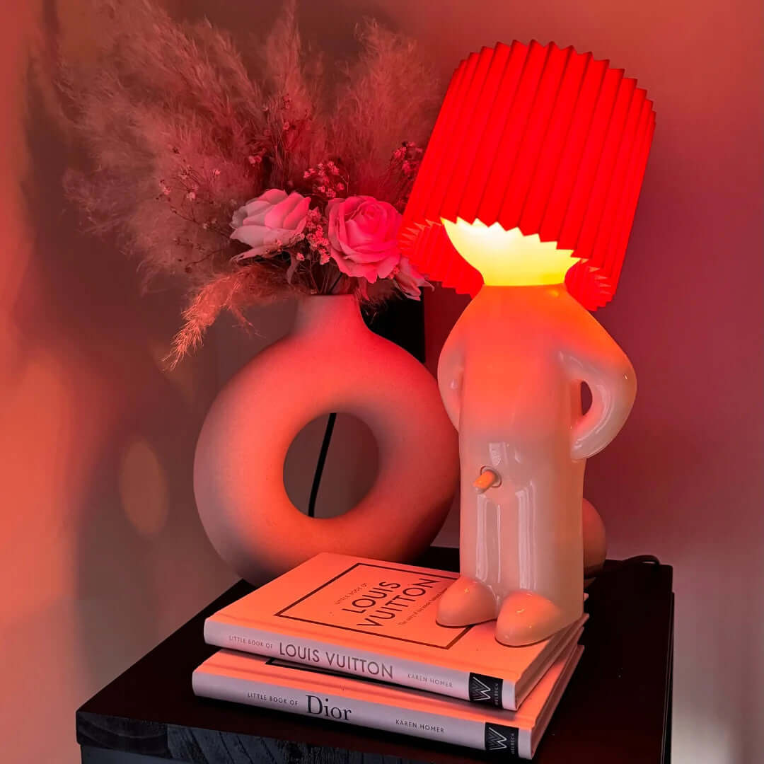 29 cm Ribbed Shade LED Table Lamp - Lamylie