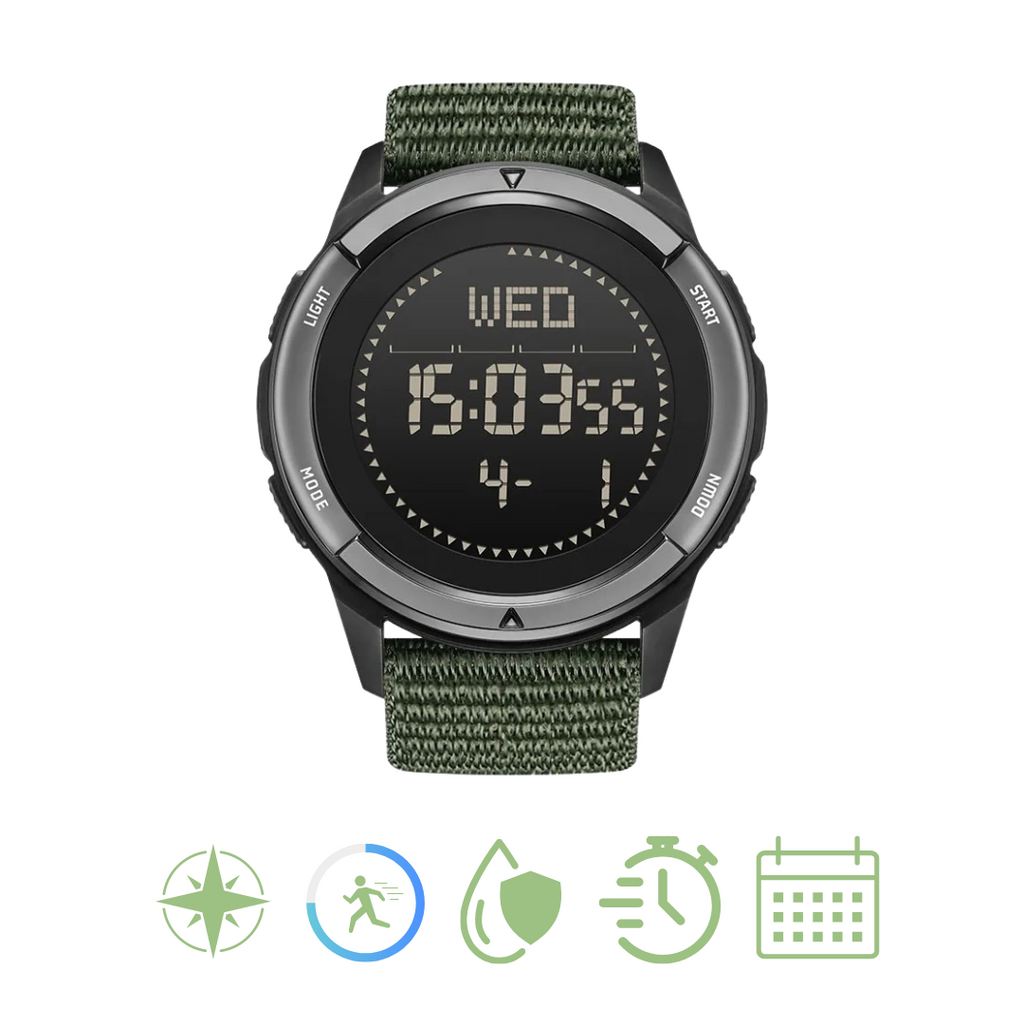 Outdoor-Explorer-Uhr mit Gehäuse aus Kohlefaser für Abenteuer - Lamylie