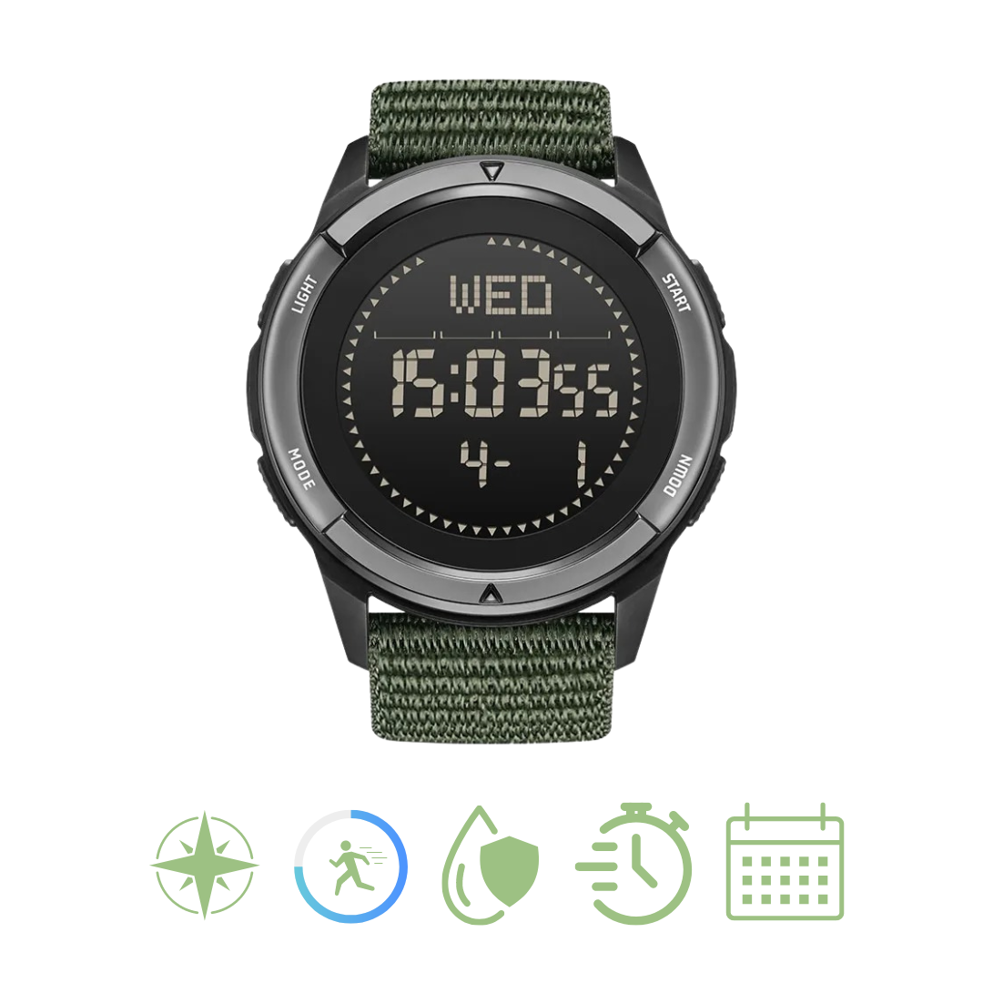 Outdoor-Explorer-Uhr mit Gehäuse aus Kohlefaser für Abenteuer - Lamylie