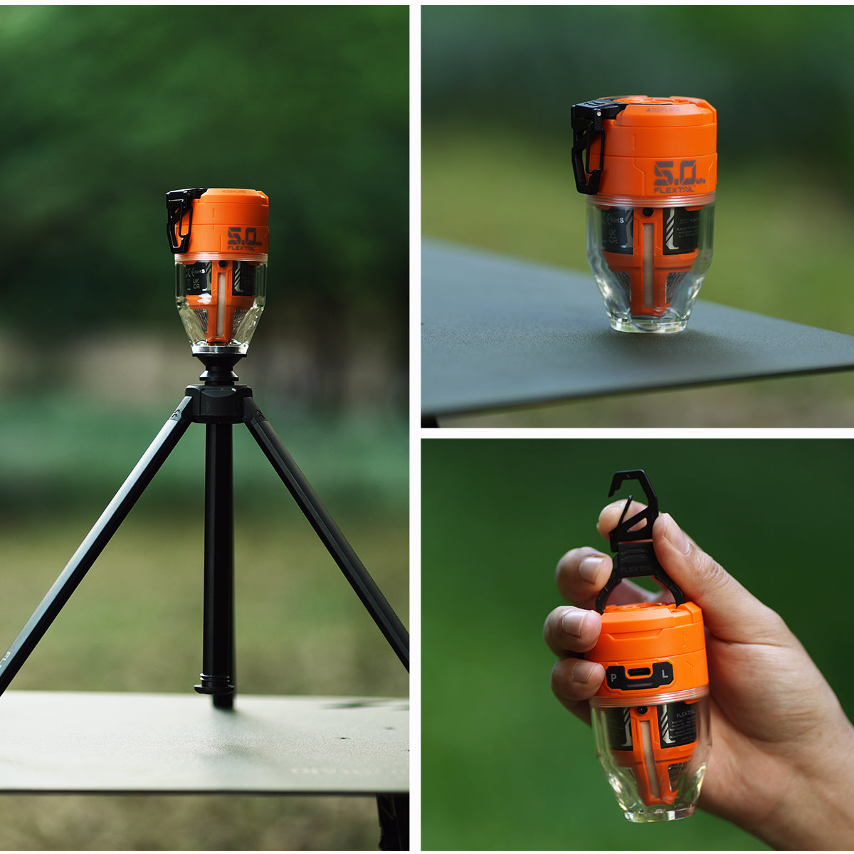 Camping Pump with Light for Outdoor Use - Lamylie