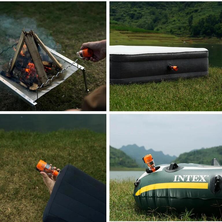 Camping Pump with Light for Outdoor Use - Lamylie