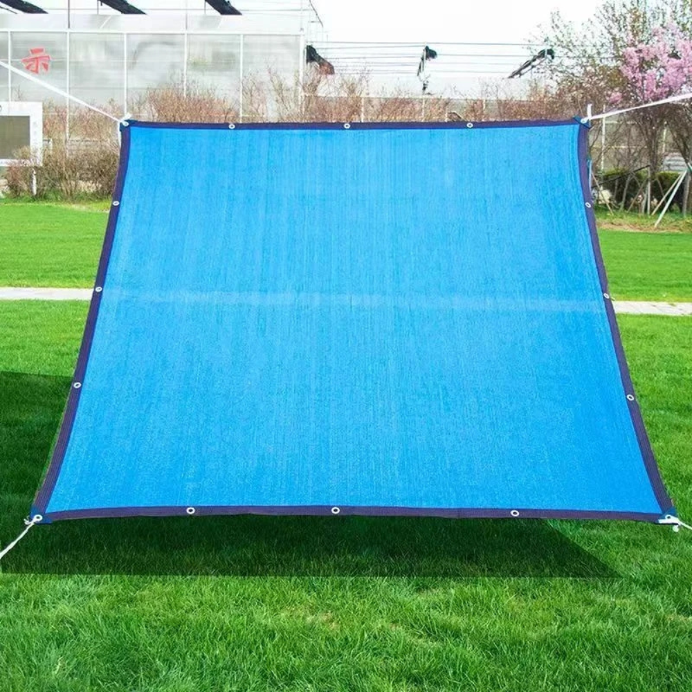 HDPE-solsegel för utomhusbruk med UV-beständig struktur | Rektangulärt solskyddstyg för trädgård, terrass och balkong – Lamylie