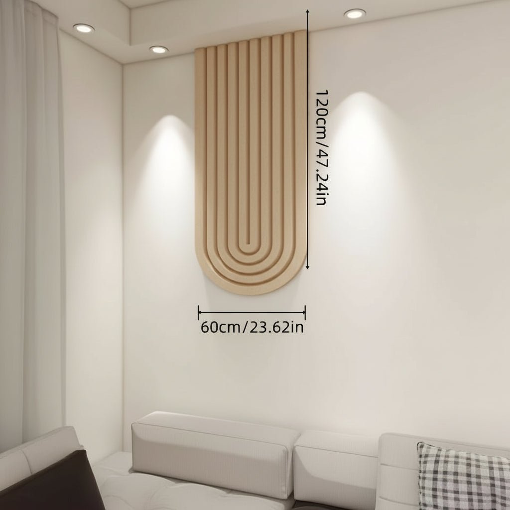 Pinloom 60 × 120 cm großes, gebogenes Filz-Pinnwand-Organizer