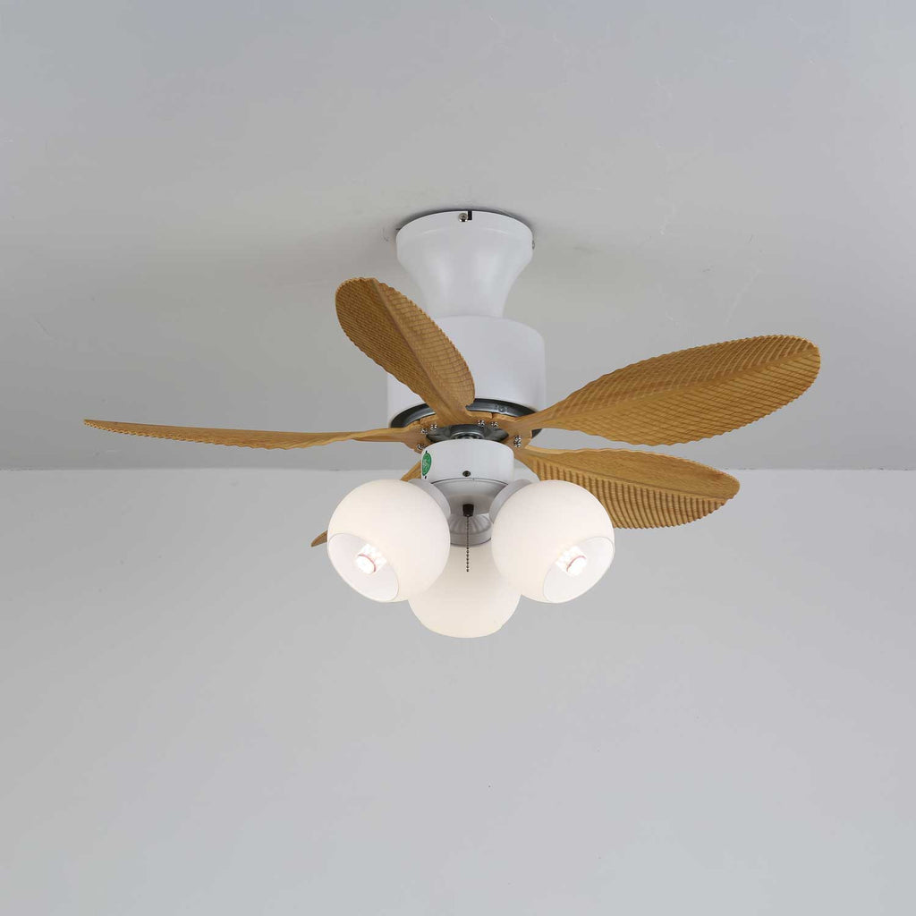 Althea Vintage-Deckenventilator mit Beleuchtung und Fernbedienung, 80 cm – Lamylie