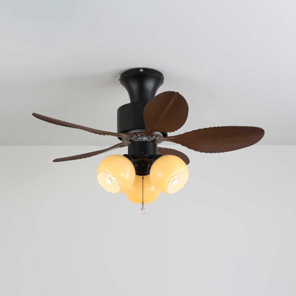 Althea Vintage-Deckenventilator mit Beleuchtung und Fernbedienung, 80 cm – Lamylie