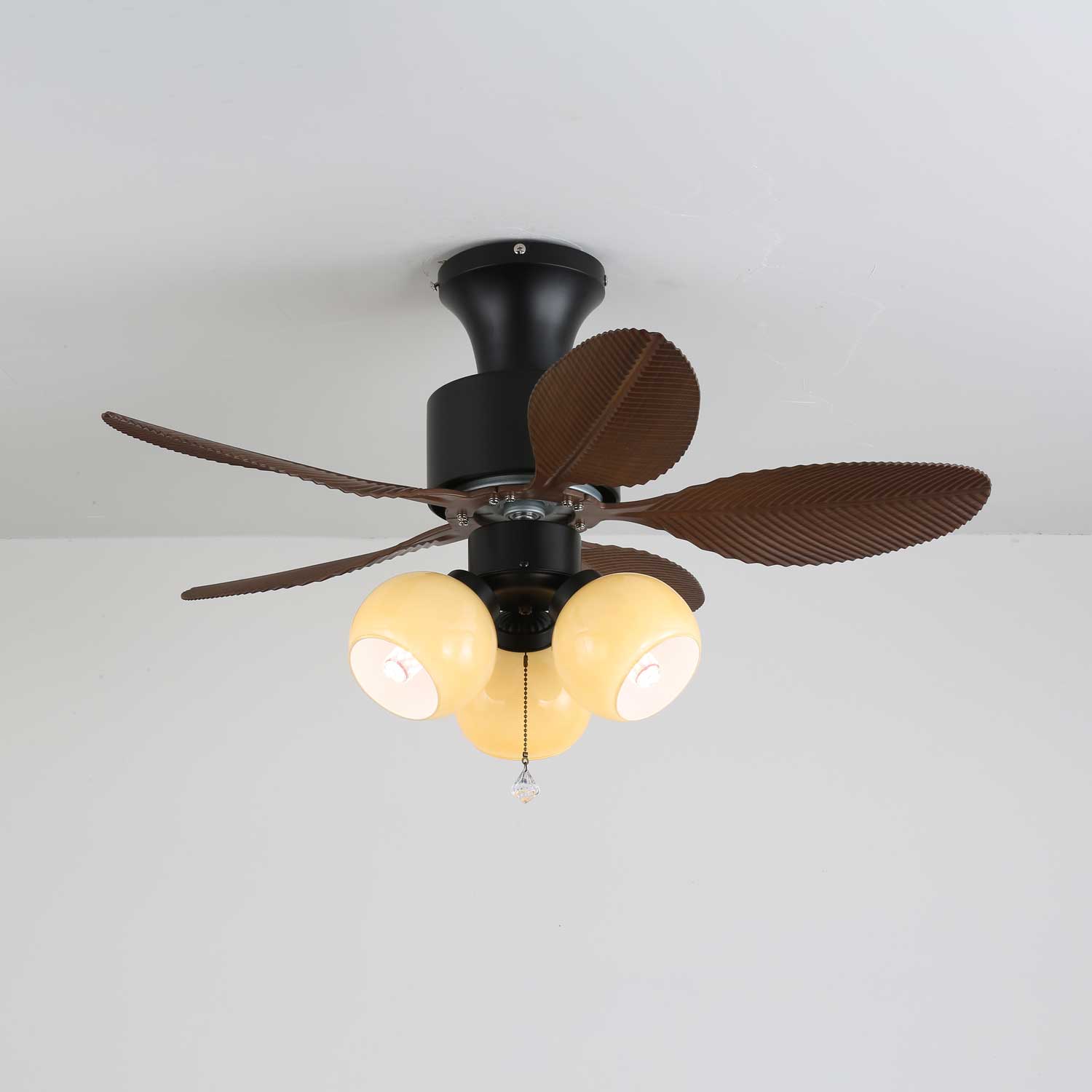 Althea Vintage-Deckenventilator mit Beleuchtung und Fernbedienung, 80 cm – Lamylie