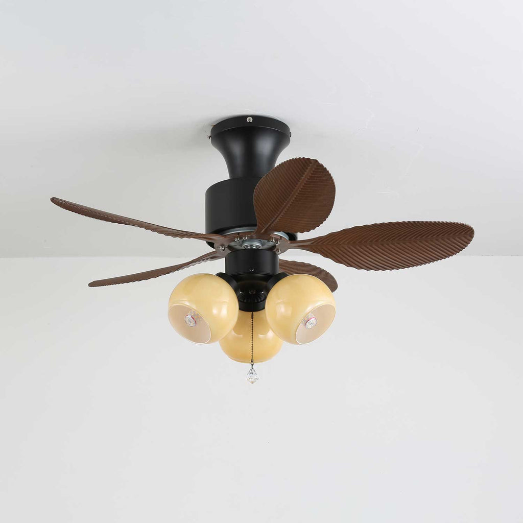 Althea Vintage-Deckenventilator mit Beleuchtung und Fernbedienung, 80 cm – Lamylie