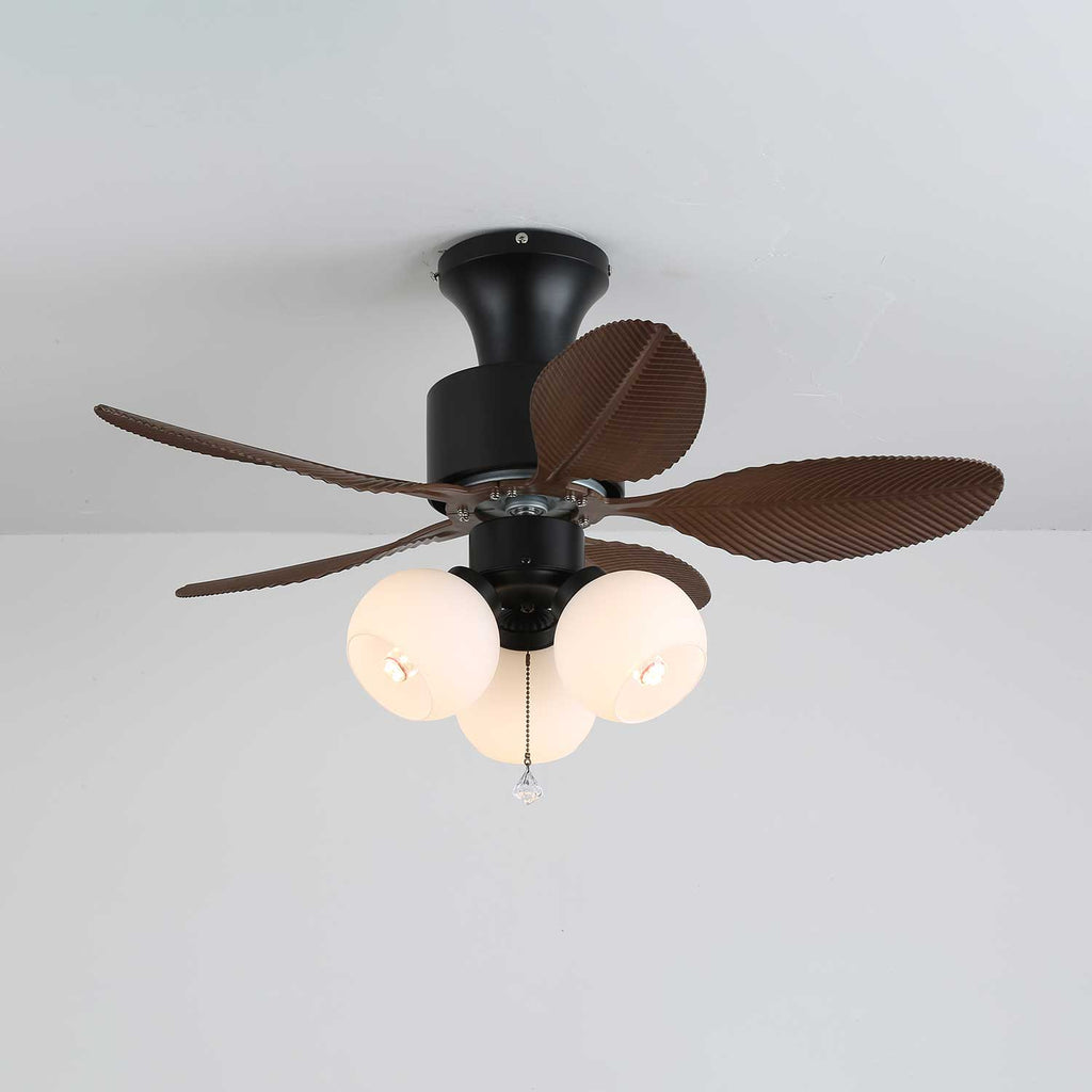 Althea Vintage-Deckenventilator mit Beleuchtung und Fernbedienung, 80 cm – Lamylie