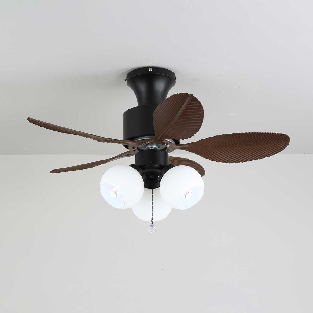 Althea Vintage-Deckenventilator mit Beleuchtung und Fernbedienung, 80 cm – Lamylie
