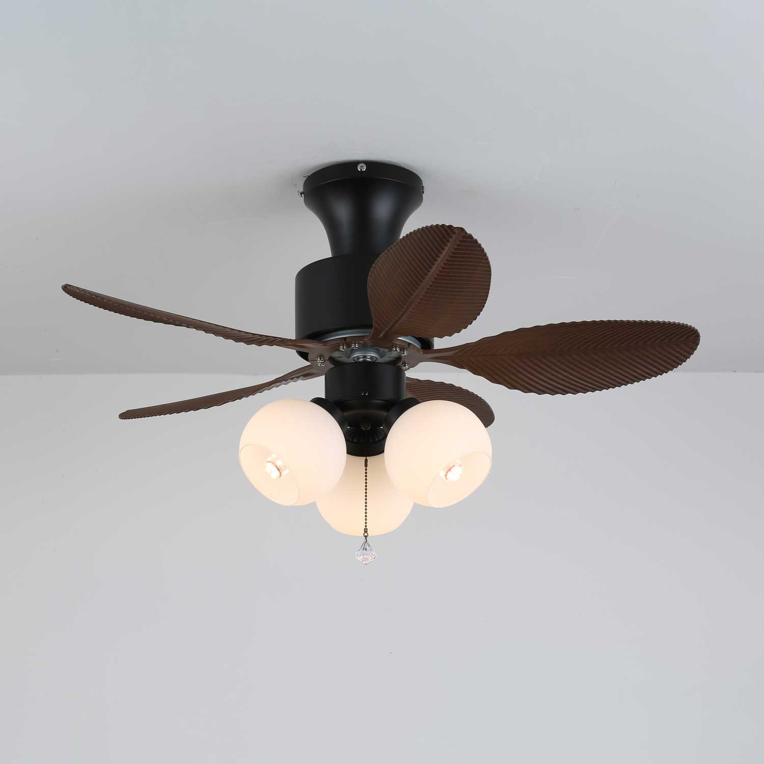 Althea Vintage-Deckenventilator mit Beleuchtung und Fernbedienung, 80 cm – Lamylie