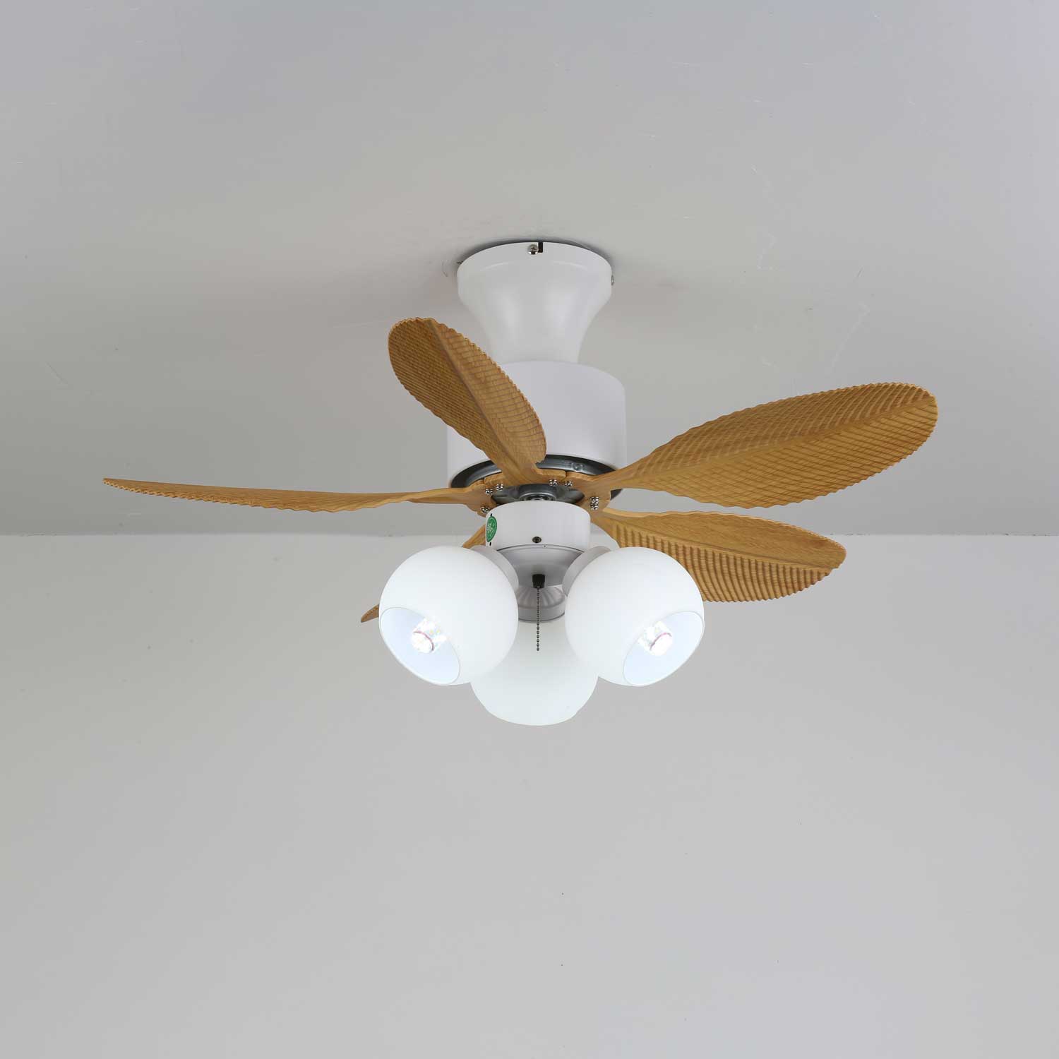 Althea Vintage-Deckenventilator mit Beleuchtung und Fernbedienung, 80 cm – Lamylie