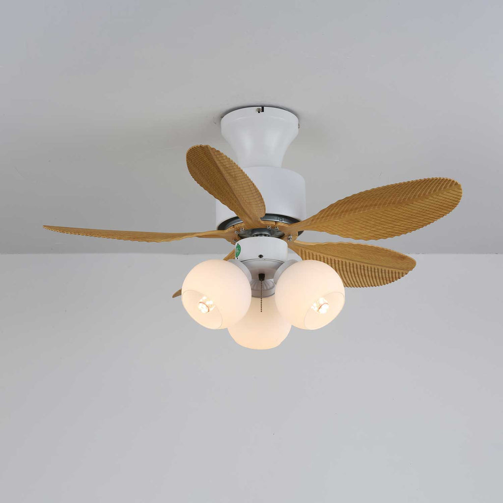 Althea Vintage-Deckenventilator mit Beleuchtung und Fernbedienung, 80 cm – Lamylie