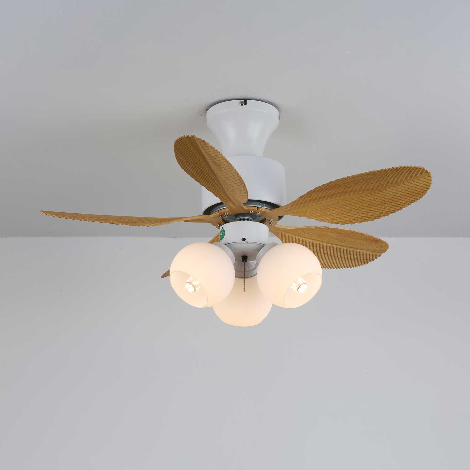 Althea Vintage-Deckenventilator mit Beleuchtung und Fernbedienung, 80 cm – Lamylie