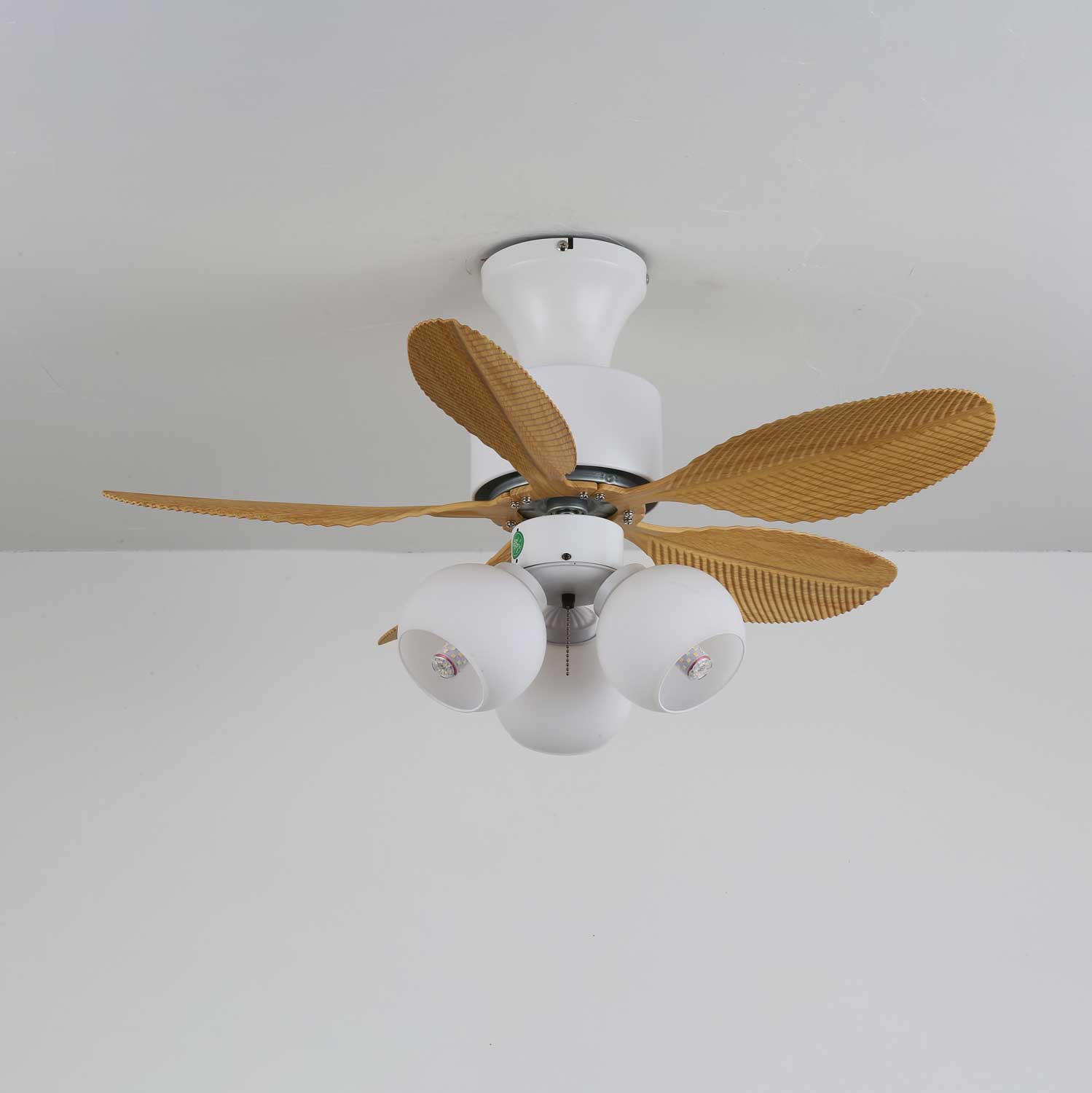 Althea Vintage-Deckenventilator mit Beleuchtung und Fernbedienung, 80 cm – Lamylie