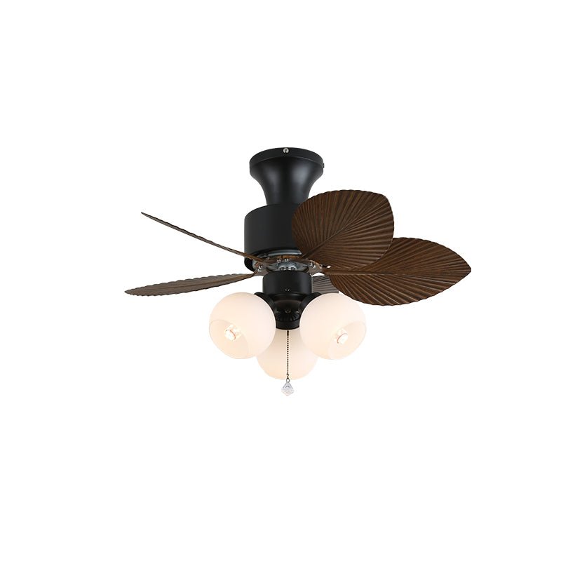 Trópusi mennyezeti ventilátor üvegvilágítással | Ø 81 cm | 6 sebességfokozat és távirányító - Lamylie