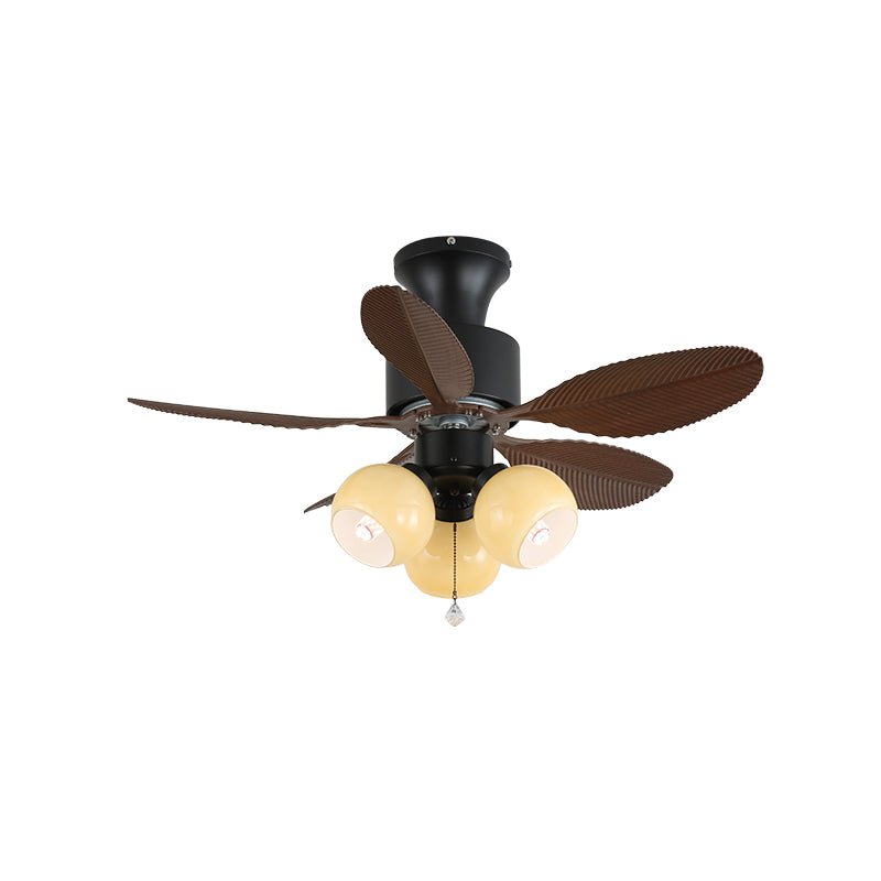 Trópusi mennyezeti ventilátor üvegvilágítással | Ø 81 cm | 6 sebességfokozat és távirányító - Lamylie