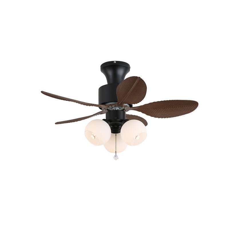 Trópusi mennyezeti ventilátor üvegvilágítással | Ø 81 cm | 6 sebességfokozat és távirányító - Lamylie