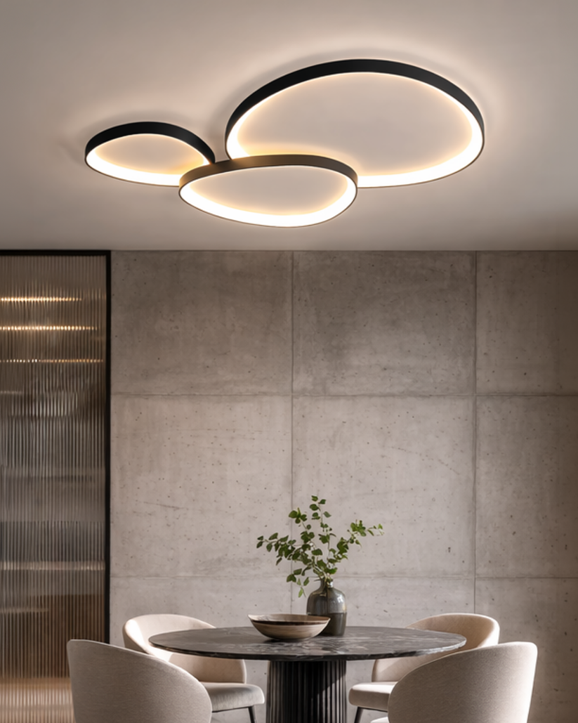 Pinnacle LED Ceiling Lamp | Minimalist Modern Ceiling Lighting with Subtle Refinement - Lamylie