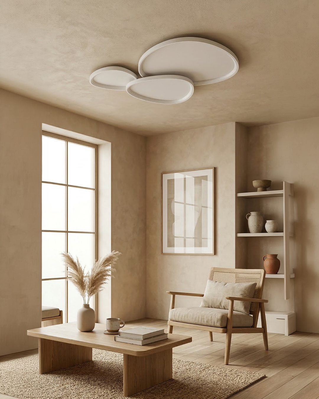 Pinnacle LED Ceiling Lamp | Minimalist Modern Ceiling Lighting with Subtle Refinement - Lamylie