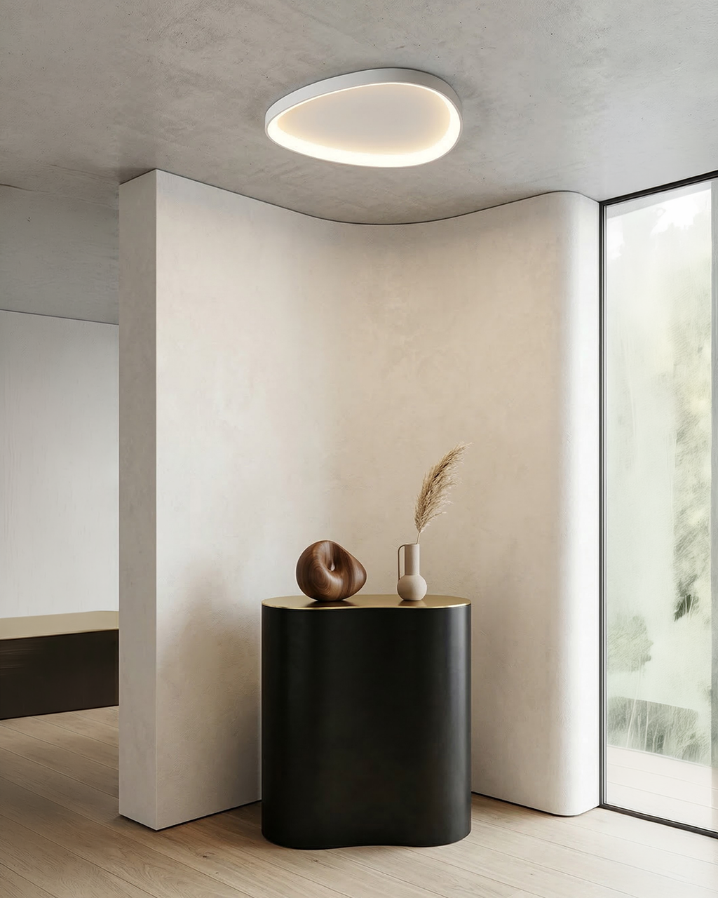 Pinnacle LED Ceiling Lamp | Minimalist Modern Ceiling Lighting with Subtle Refinement - Lamylie