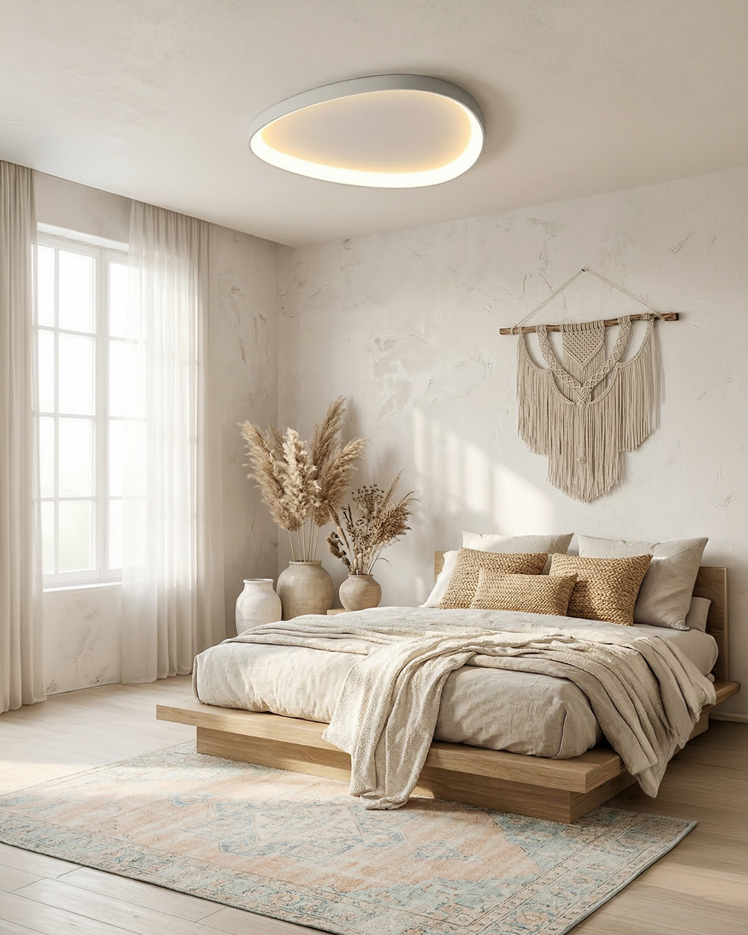 Pinnacle LED Ceiling Lamp | Minimalist Modern Ceiling Lighting with Subtle Refinement - Lamylie