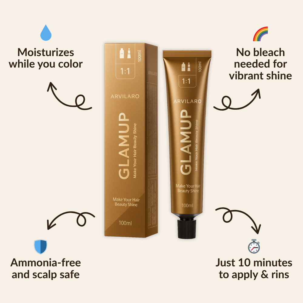 GlamUp Non-Bleaching Hair Nourishing Hair Coloring Dye - Lamylie