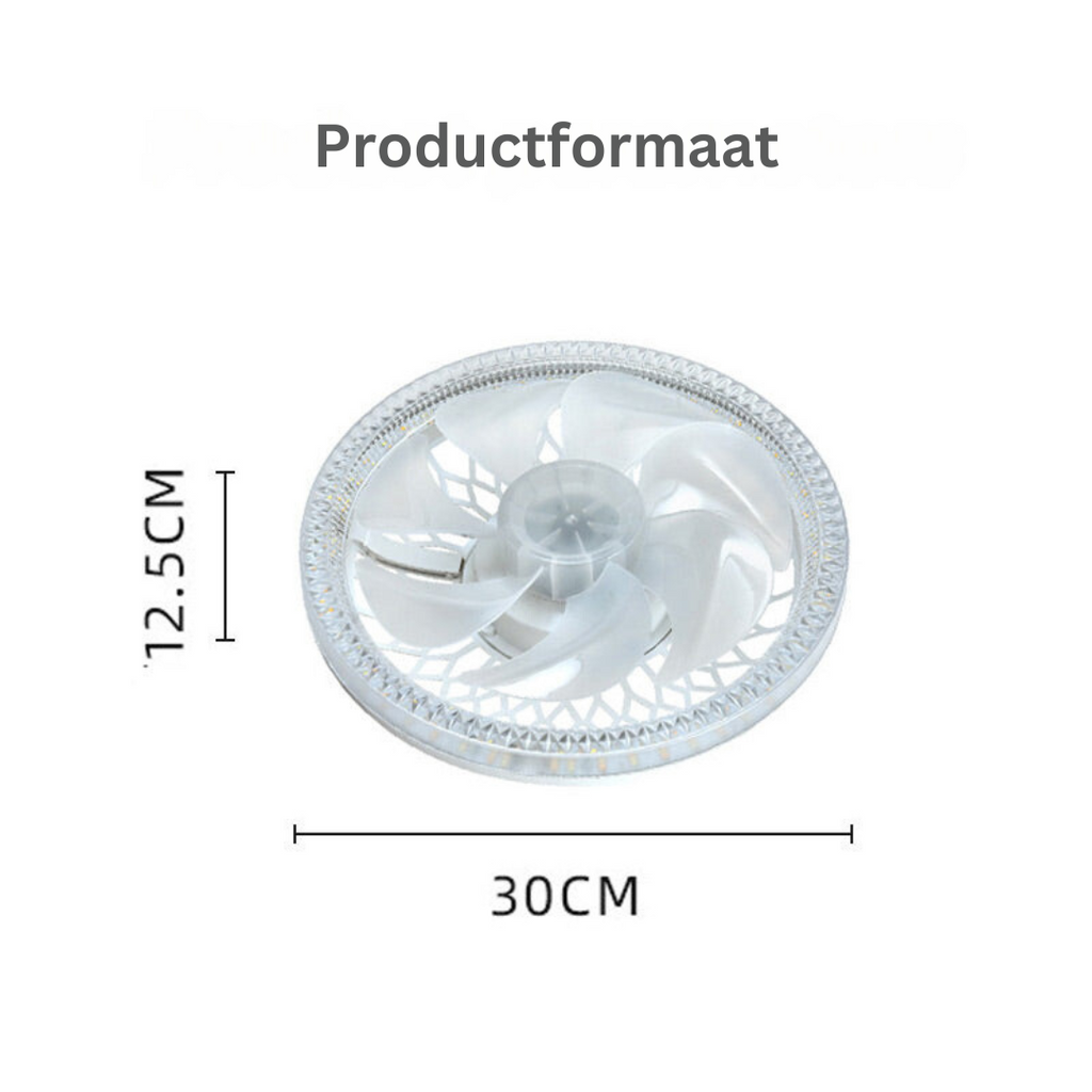 Fan with Light | Soothing Light and Cool Breeze | Remote Control | 4 Settings - Lamylie
