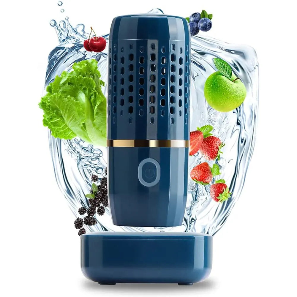 Wireless Vegetable and Fruit Cleaner with Hydroxy-Ion Technology | Compact Rechargeable Disinfection Device for Fresh and Safe Food - Lamylie