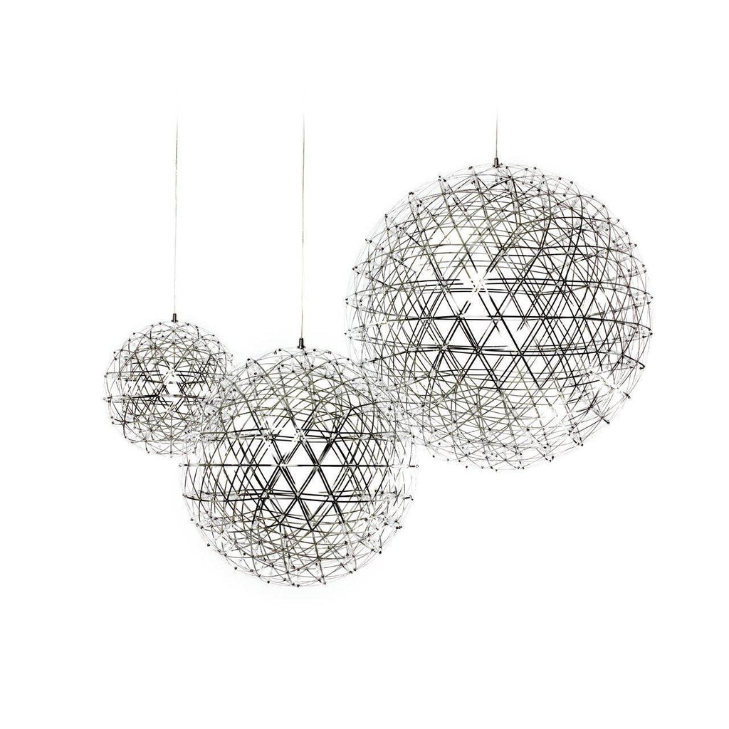 LED-hanglamp Zilveren Globe Sfeerverlichting Moderne Lamp Globe met Dimbare Lichtpunten Transparante Kristallen Globe Decoratief Scandinavisch Warmwit Industrieel Design Interieurlamp - Lamylie