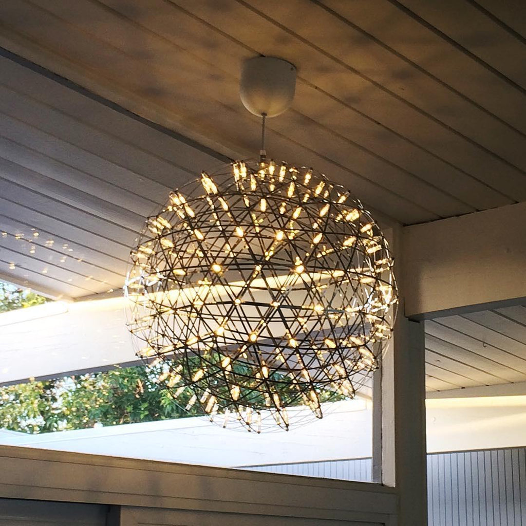 LED-hanglamp Zilveren Globe Sfeerverlichting Moderne Lamp Globe met Dimbare Lichtpunten Transparante Kristallen Globe Decoratief Scandinavisch Warmwit Industrieel Design Interieurlamp - Lamylie