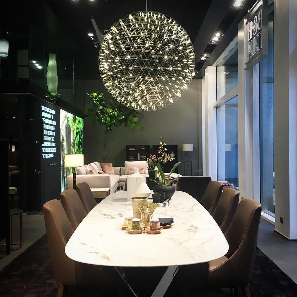 LED-hanglamp Zilveren Globe Sfeerverlichting Moderne Lamp Globe met Dimbare Lichtpunten Transparante Kristallen Globe Decoratief Scandinavisch Warmwit Industrieel Design Interieurlamp - Lamylie