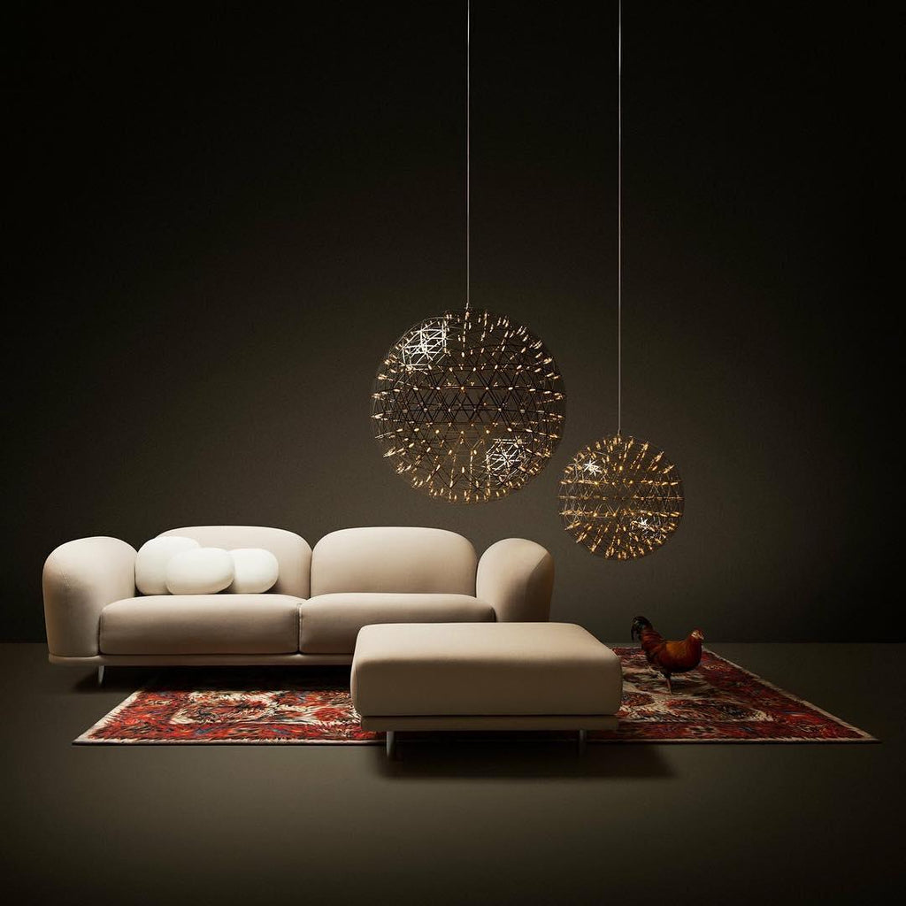 LED-hanglamp Zilveren Globe Sfeerverlichting Moderne Lamp Globe met Dimbare Lichtpunten Transparante Kristallen Globe Decoratief Scandinavisch Warmwit Industrieel Design Interieurlamp - Lamylie