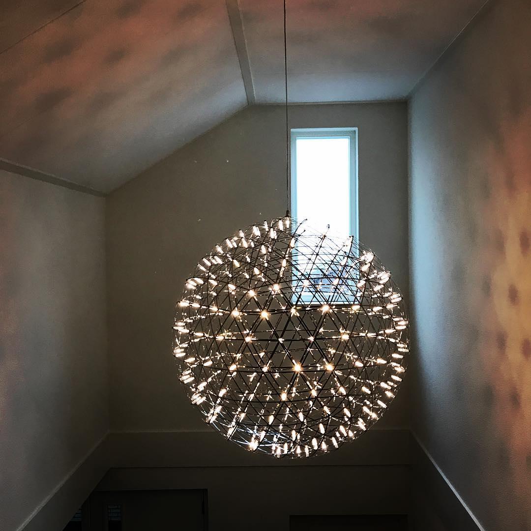 LED-hanglamp Zilveren Globe Sfeerverlichting Moderne Lamp Globe met Dimbare Lichtpunten Transparante Kristallen Globe Decoratief Scandinavisch Warmwit Industrieel Design Interieurlamp - Lamylie