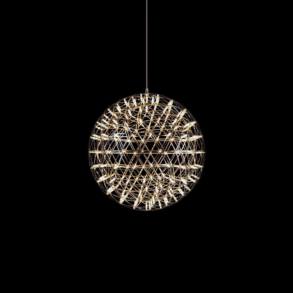 LED-hanglamp Zilveren Globe Sfeerverlichting Moderne Lamp Globe met Dimbare Lichtpunten Transparante Kristallen Globe Decoratief Scandinavisch Warmwit Industrieel Design Interieurlamp - Lamylie