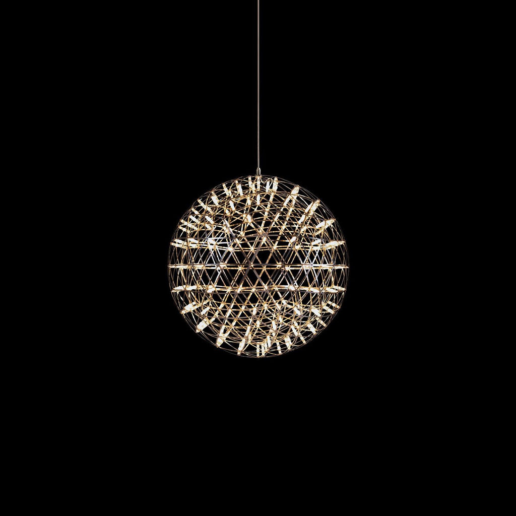 LED-hanglamp Zilveren Globe Sfeerverlichting Moderne Lamp Globe met Dimbare Lichtpunten Transparante Kristallen Globe Decoratief Scandinavisch Warmwit Industrieel Design Interieurlamp - Lamylie