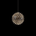 LED-hanglamp Zilveren Globe Sfeerverlichting Moderne Lamp Globe met Dimbare Lichtpunten Transparante Kristallen Globe Decoratief Scandinavisch Warmwit Industrieel Design Interieurlamp - Lamylie