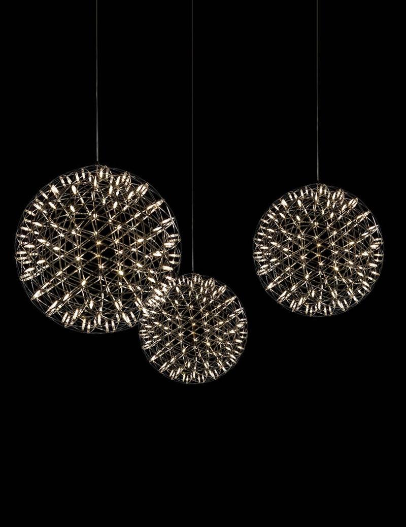 LED-hanglamp Zilveren Globe Sfeerverlichting Moderne Lamp Globe met Dimbare Lichtpunten Transparante Kristallen Globe Decoratief Scandinavisch Warmwit Industrieel Design Interieurlamp - Lamylie