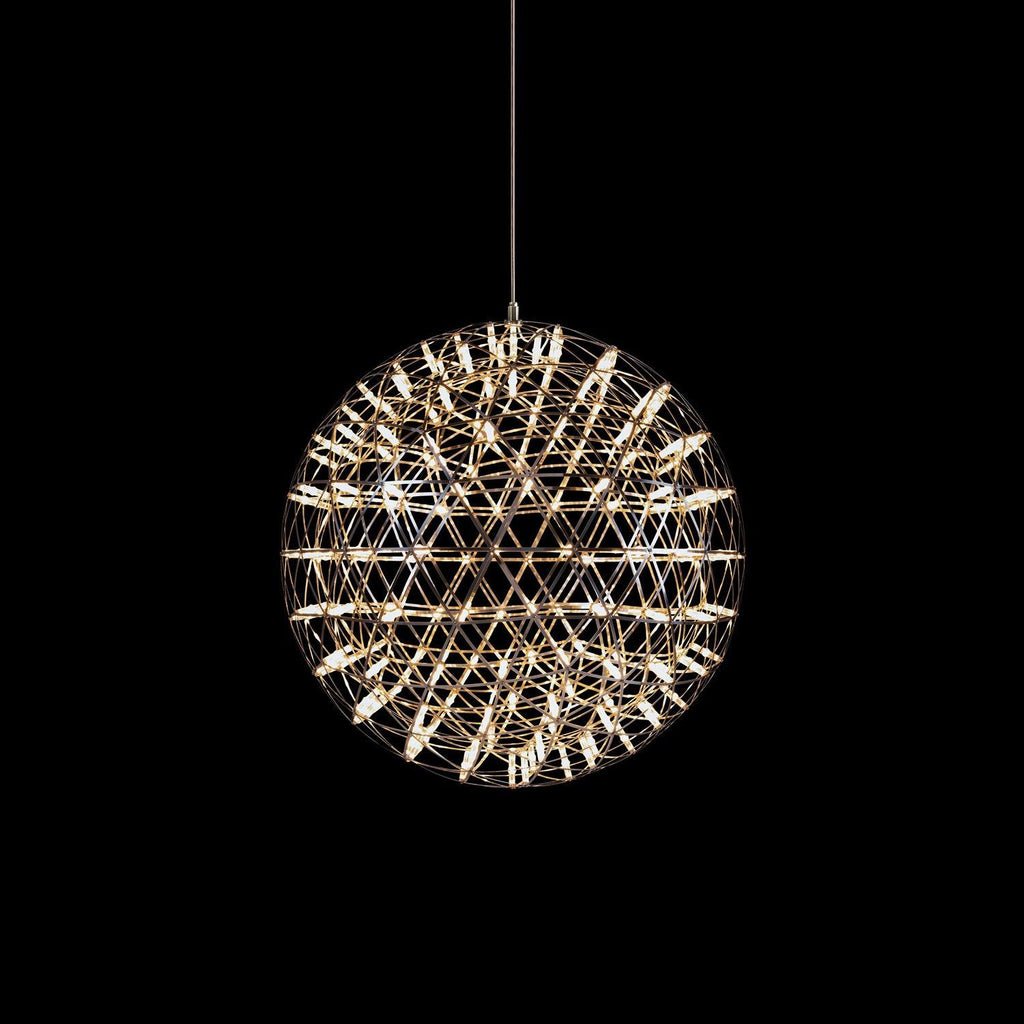 LED-hanglamp Zilveren Globe Sfeerverlichting Moderne Lamp Globe met Dimbare Lichtpunten Transparante Kristallen Globe Decoratief Scandinavisch Warmwit Industrieel Design Interieurlamp - Lamylie