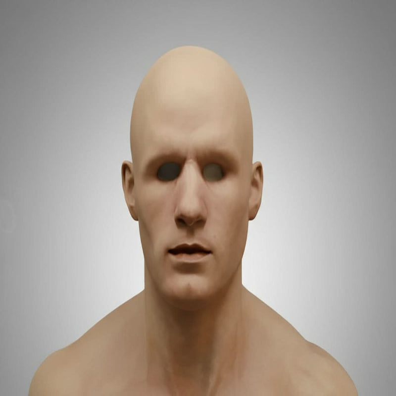 Máscara de personagem flexível e realista em látex Rolewear