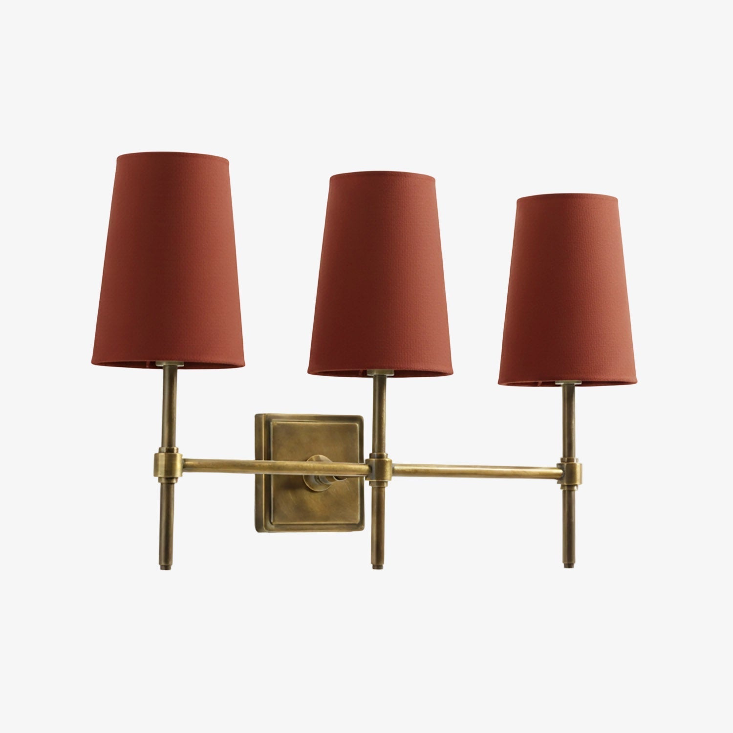 Wall Lamp with Linen Shade - Retro Metal Wall Lighting for Bedroom and Hall - Lamylie