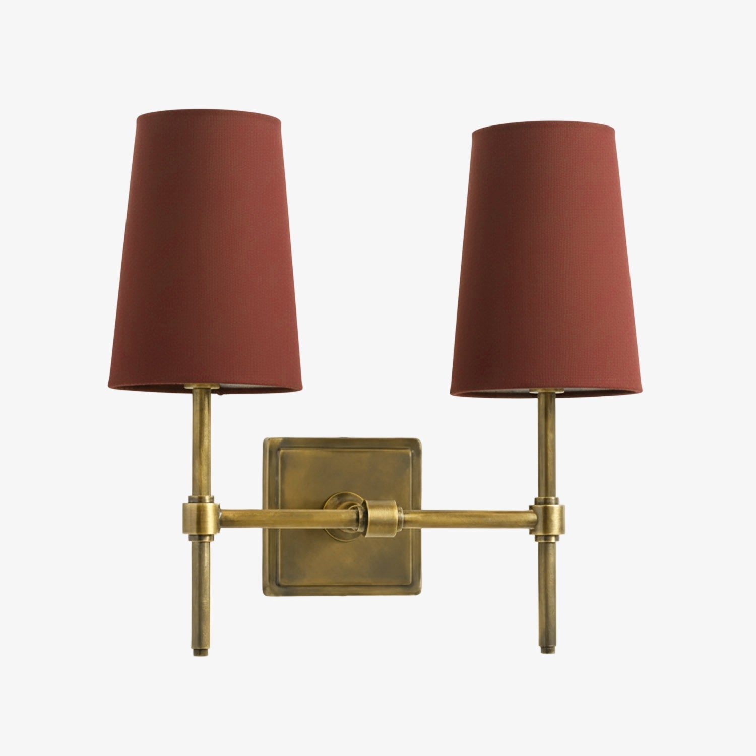 Wall Lamp with Linen Shade - Retro Metal Wall Lighting for Bedroom and Hall - Lamylie