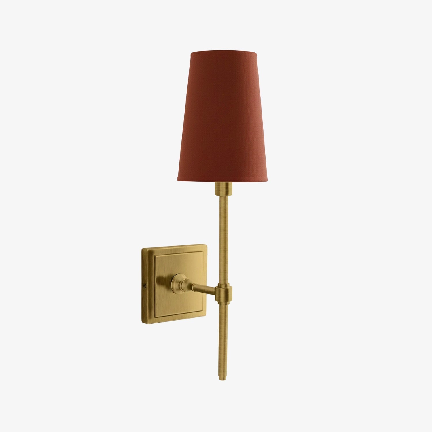 Wall Lamp with Linen Shade - Retro Metal Wall Lighting for Bedroom and Hall - Lamylie