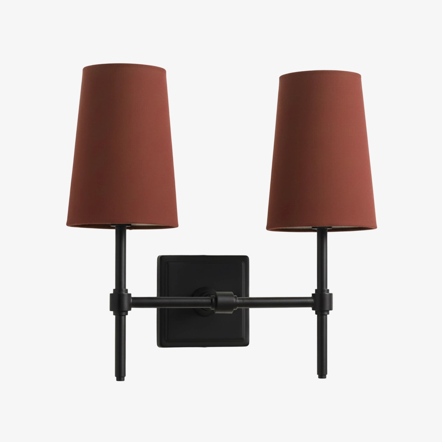 Wall Lamp with Linen Shade - Retro Metal Wall Lighting for Bedroom and Hall - Lamylie
