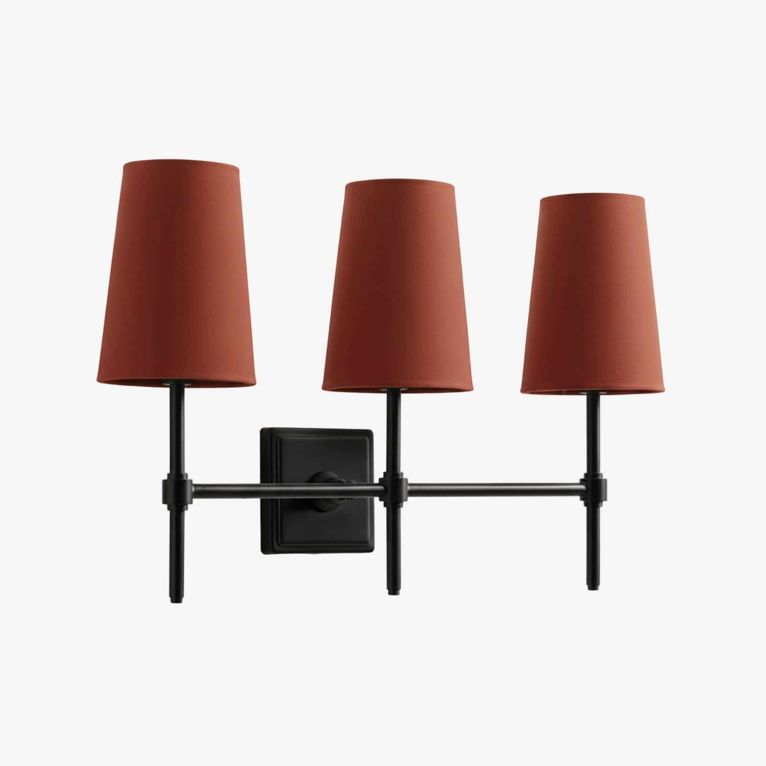 Wall Lamp with Linen Shade - Retro Metal Wall Lighting for Bedroom and Hall - Lamylie