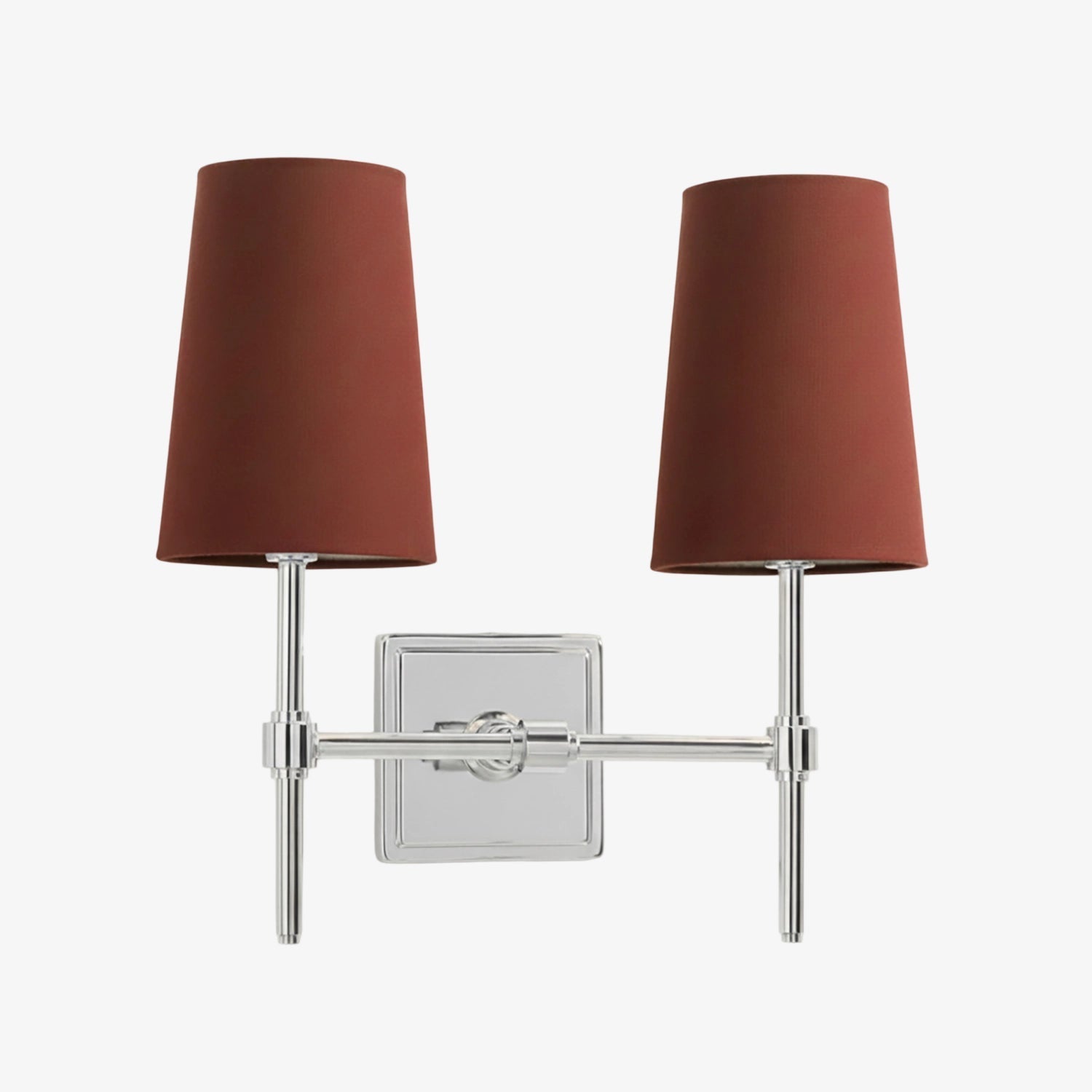 Wall Lamp with Linen Shade - Retro Metal Wall Lighting for Bedroom and Hall - Lamylie